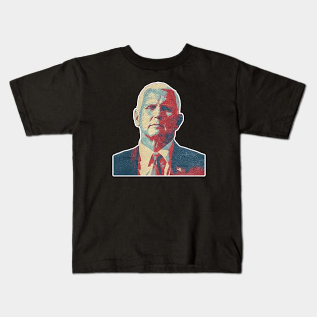 Mike Pence Kids T-Shirt by elmejikono